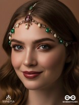 SIBIRA - SUPREME ROYALTY - STONE, BEADS AND GLASS DROPS EMBROIDERED MAANGTIKA