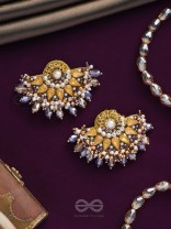 PUSHPAVALLI - TREASURES OF GARDEN -  PEARLS, STONE AND BEADS EMBROIDERED EARRINGS