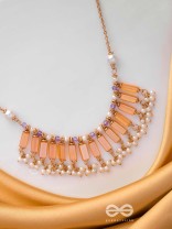The Sunset Hues - Elegant Statement Neckpiece With Anti-Tarnish Coating 