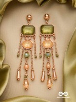 THE EMERALD CANOPY - EMBELLISHED DROP EARRINGS
