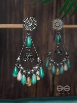 THE DREAMWAVE DROPS - OXIDISED DROP EARRINGS