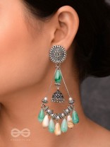 THE DREAMWAVE DROPS - OXIDISED DROP EARRINGS