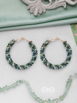 THE FERN-TASTIC GROOVE - STATEMENT BEADED HOOPS