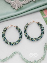 THE FERN-TASTIC GROOVE - STATEMENT BEADED HOOPS