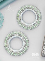 Shuddhaami - The Pure Desire - Beads And Cutdana Hand Embroidered Earrings