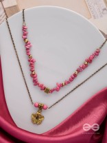 BLOSSOM BONANZA - GOLDEN MULTILAYERED NECKPIECE