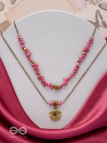 BLOSSOM BONANZA - GOLDEN MULTILAYERED NECKPIECE