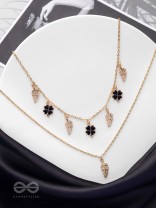 The Nocturnal Luck - Golden Multilayered Neckpiece With Anti-Tarnish Coating 