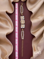 THE GLEAMING ORBITS - GOLDEN EMBELLISHED BRACELET