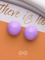 HOPPIN' HAPPINESS - PURPLE STATEMENT STUD EARRINGS