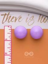 HOPPIN' HAPPINESS - PURPLE STATEMENT STUD EARRINGS