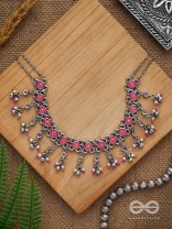 SUNKISSED BLOOM - EMBELLISHED OXIDISED NECKPIECE