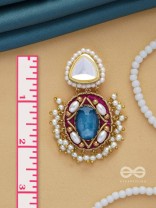 VIRAYA - ETHEREAL LUXE ESSENCE - STONE, BEADS, POLKI AND KUNDAN FINISHED EMBROIDERED EARRINGS