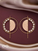 THE GOLDEN SUNBURST- GOLDEN BEADS EARRINGS