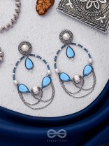 Ocean's Dreamland - Oxidised Beaded Earrings