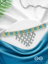 The Celestial Breeze - Statement Oxidised Neckpiece