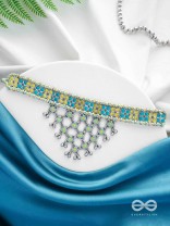 The Celestial Breeze - Statement Oxidised Neckpiece