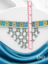 The Celestial Breeze - Statement Oxidised Neckpiece