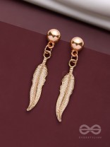 LEAPING LEAVES - GOLDEN DROP EARRINGS