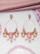 THE DAZZLING FANTASY - GOLDEN EMBELLISHED EARRINGS