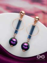 GALAXY SPARKLES - GOLDEN EMBELLISHED EARRINGS