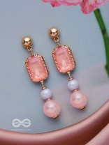 THE SPRING SKIES - GOLDEN EMBELLISHED EARRINGS