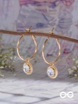 THE FAIRY GEMS - GOLDEN HOOP EARRINGS