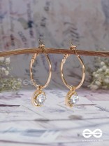 THE FAIRY GEMS - GOLDEN HOOP EARRINGS