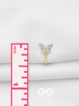 THE BUTTERFLY BLESSING - GOLDEN CZ NOSERING (NON-PIERCING)
