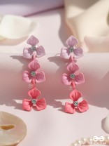 THE CHERRY BLOSSOMS - ELEGANT ACRYLIC EARRINGS