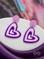THE LILAC LOVE - CASUAL ACRYLIC EARRINGS