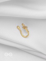 HEAVENLY HARMONY  - GOLDEN CZ NOSERING (NON-PIERCING)