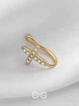 HEAVENLY HARMONY  - GOLDEN CZ NOSERING (NON-PIERCING)