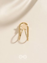 COSMIC STARSHINE  - GOLDEN EMBELLISHED EARCUFF (one ear)
