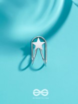 COSMIC STARSHINE  - SILVER EMBELLISHED EARCUFF 