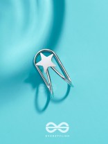COSMIC STARSHINE  - SILVER EMBELLISHED EARCUFF 
