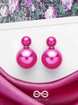 GIGGLES & GLITTERS - PINK PEARLS STUD EARRINGS