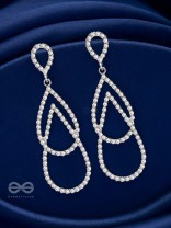 DROP IT LIKE IT'S HOT - STATEMENT SILVER EARRINGS