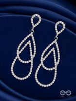 DROP IT LIKE IT'S HOT - STATEMENT SILVER EARRINGS