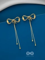 THE MYSTICAL BOW - CLASSIC GOLDEN EARRINGS