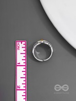 CELESTIAL CROSS - STATEMENT RING (ADJUSTABLE)