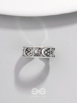 CELESTIAL LEGACY - STATEMENT SILVER RING (ADJUSTABLE)