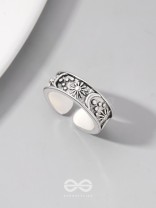CELESTIAL LEGACY - STATEMENT SILVER RING (ADJUSTABLE)