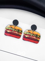 THE BUNBELIEVABLE BITE - STATEMENT ACRYLIC EARRINGS