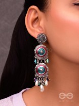 Splash Of Spectrum - Statement Oxidised Earrings