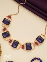 The Crystal Matrix - Statement Embellished Neckpiece