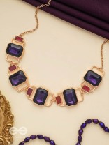 The Crystal Matrix - Statement Embellished Neckpiece