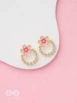 Sakura Sweetheart - Enameled Earrings