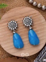 Oath Of The Sky- Stone Oxidised Earrings