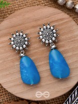 Oath Of The Sky- Stone Oxidised Earrings